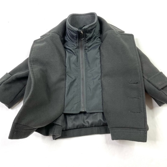 London Fog Gray Pea Coat - Picture 2 of 6